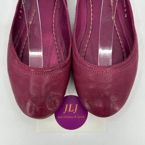 Frye Women's Carson Burgundy Leather Slip On Ballet Flats 72130 Size 8 B - Picture 4 of 11